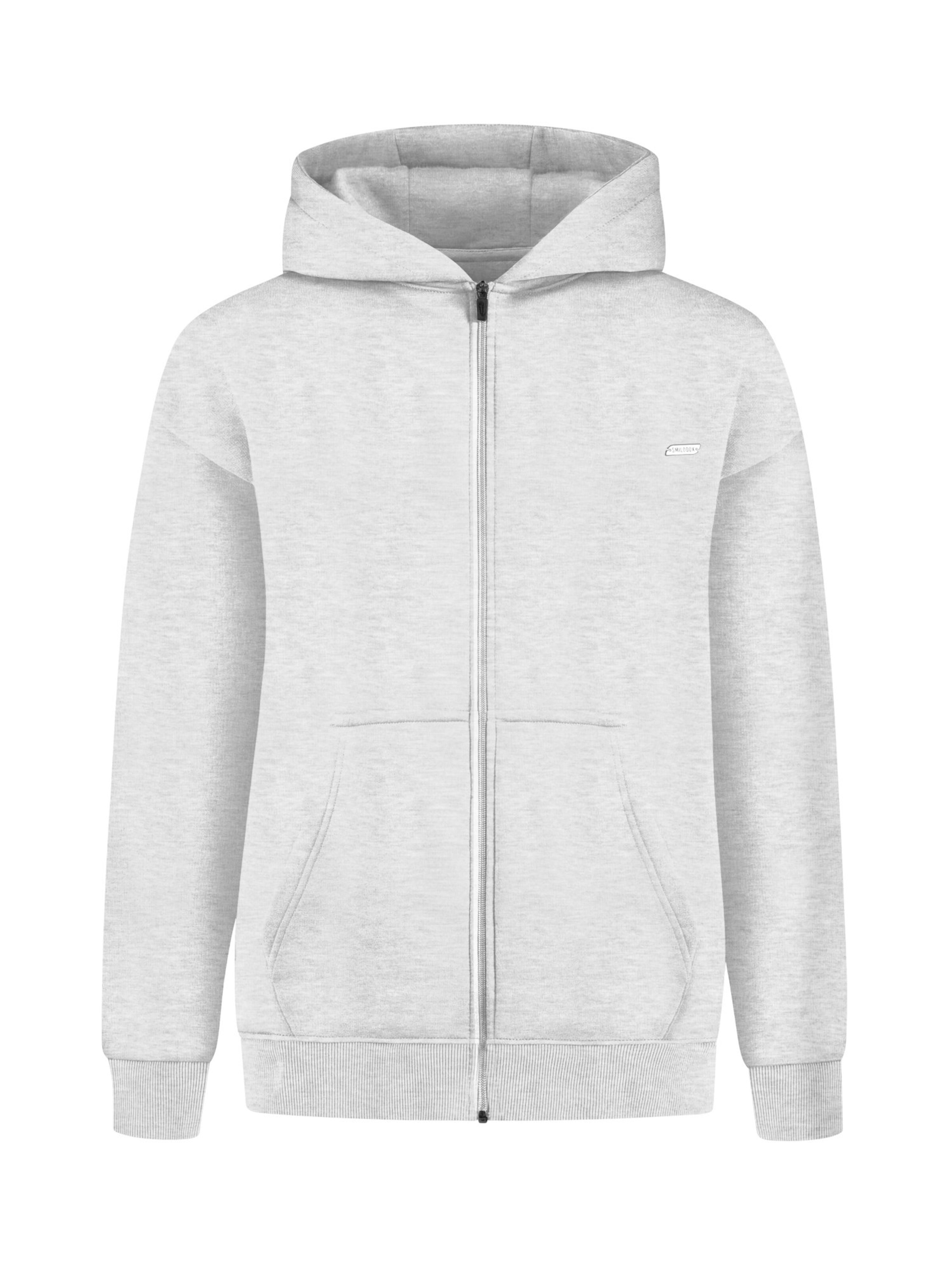 Smilodox Sweatvest in Grijs: voorkant