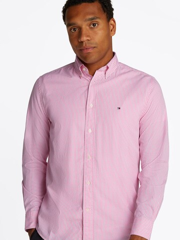 TOMMY HILFIGER Regular fit Overhemd 'Flex' in Roze