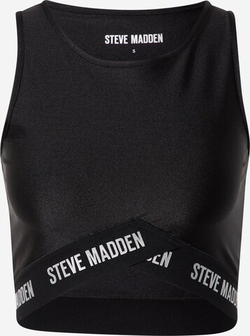 STEVE MADDEN Спортен топ 'ISPEEDY' в черно: отпред