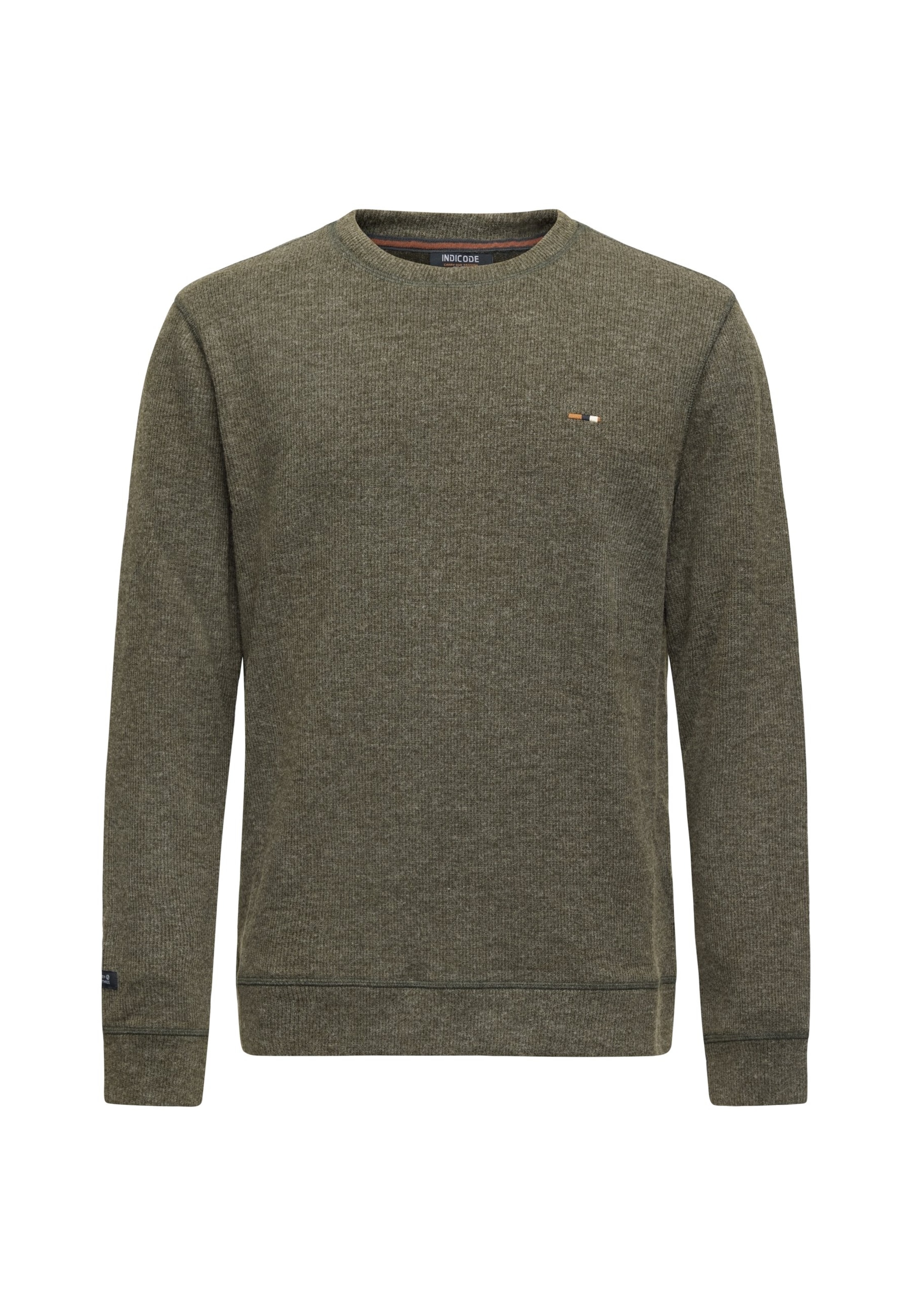 INDICODE JEANS Sweter 'Dorburn' w kolorze zielony: przód