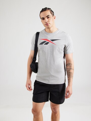 Reebok Koszulka funkcyjna 'VECTOR' w kolorze szary: przód