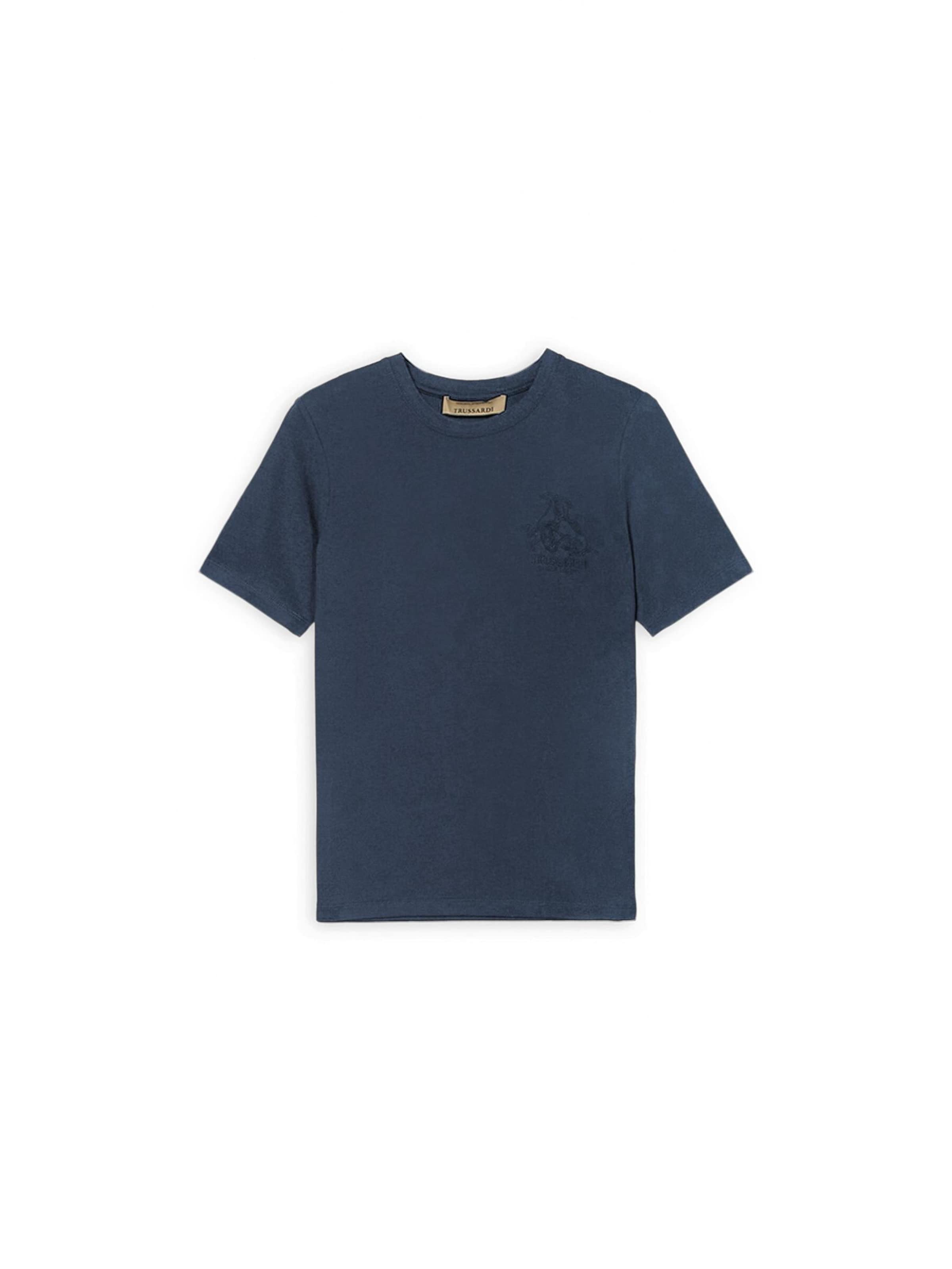 Trussardi - Camiseta en azul: frente