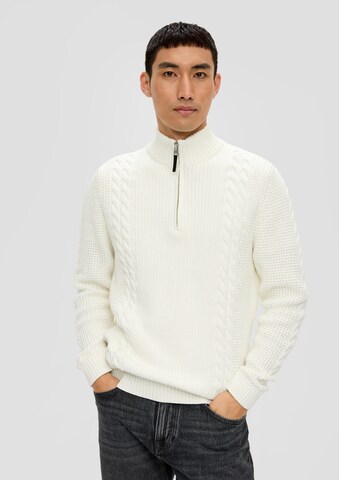 s.Oliver Pullover in Weiß: Vorderseite