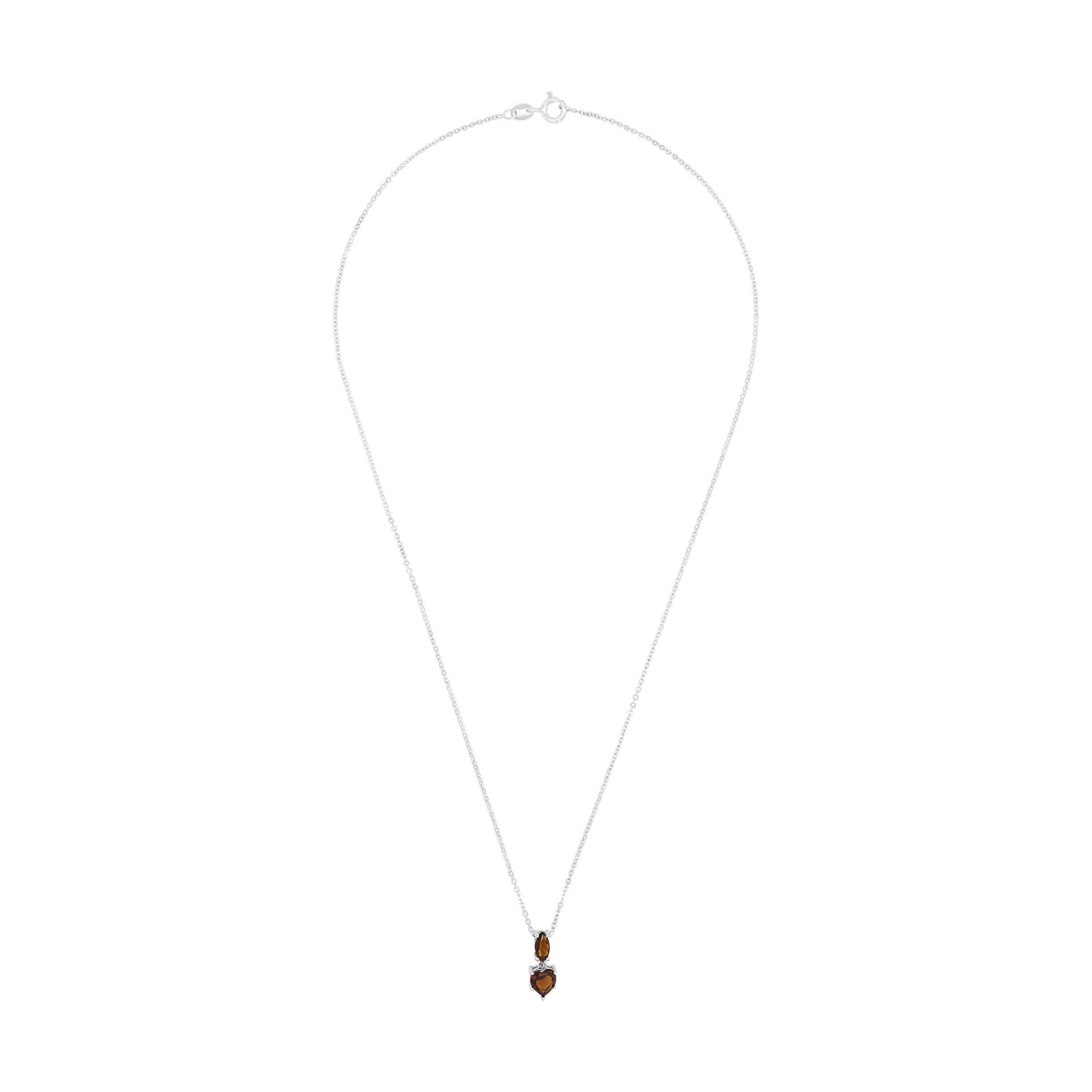 AMOR Necklace in Silver: front