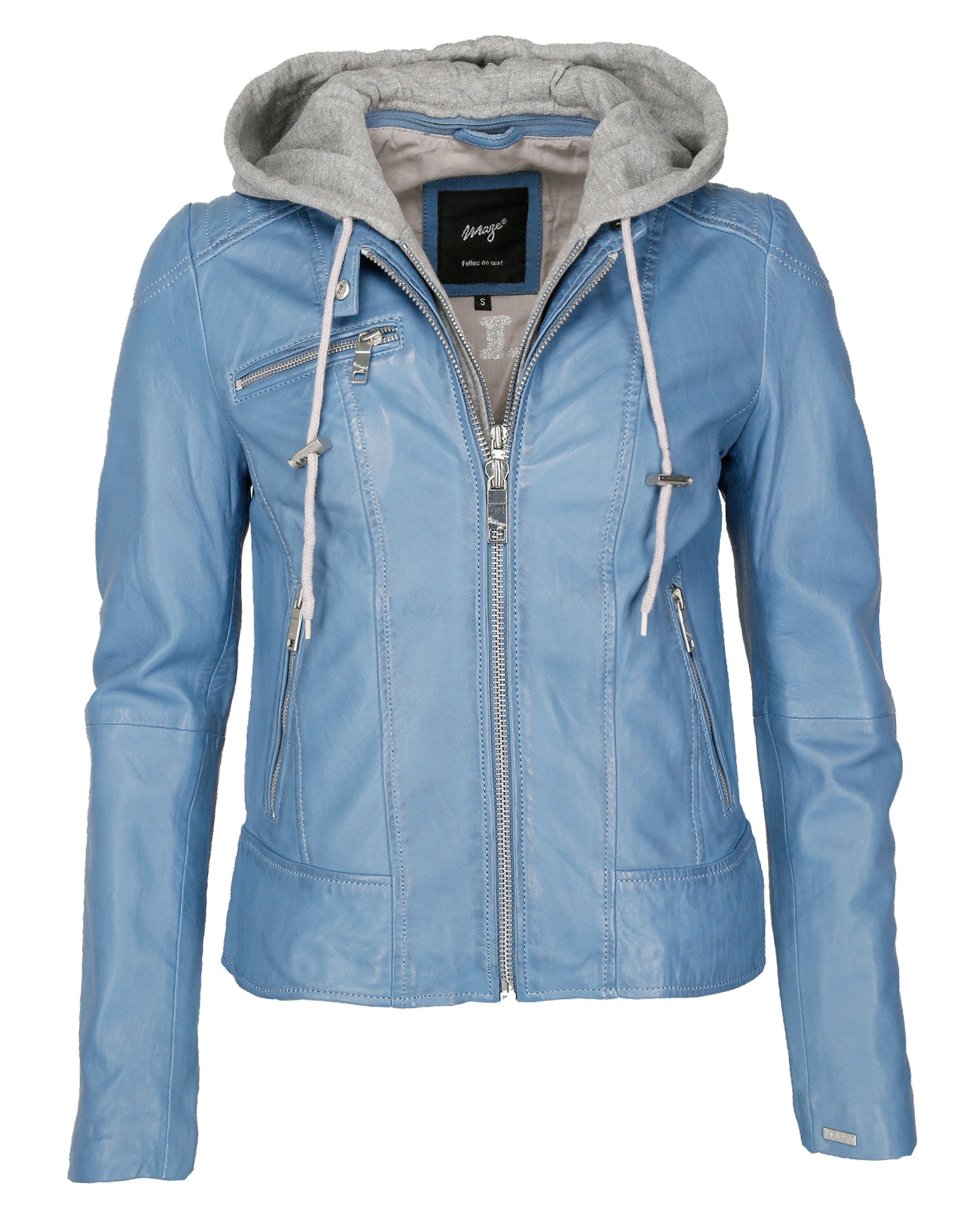 Maze Between-season jacket ' Mico ' in Blue: front