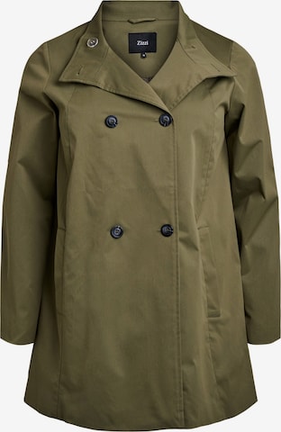 Cappotto di mezza stagione 'Cavalencia' di Zizzi in verde: frontale