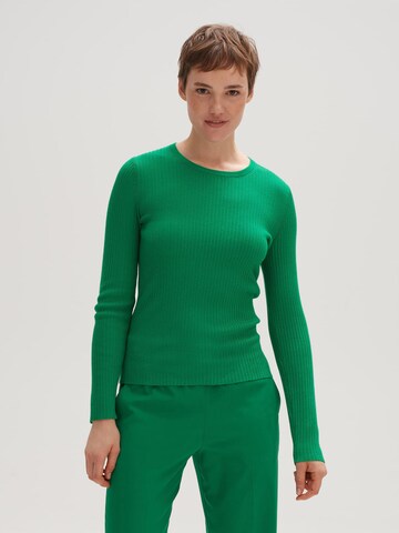 OPUS Sweater 'Pijano' in Green: front