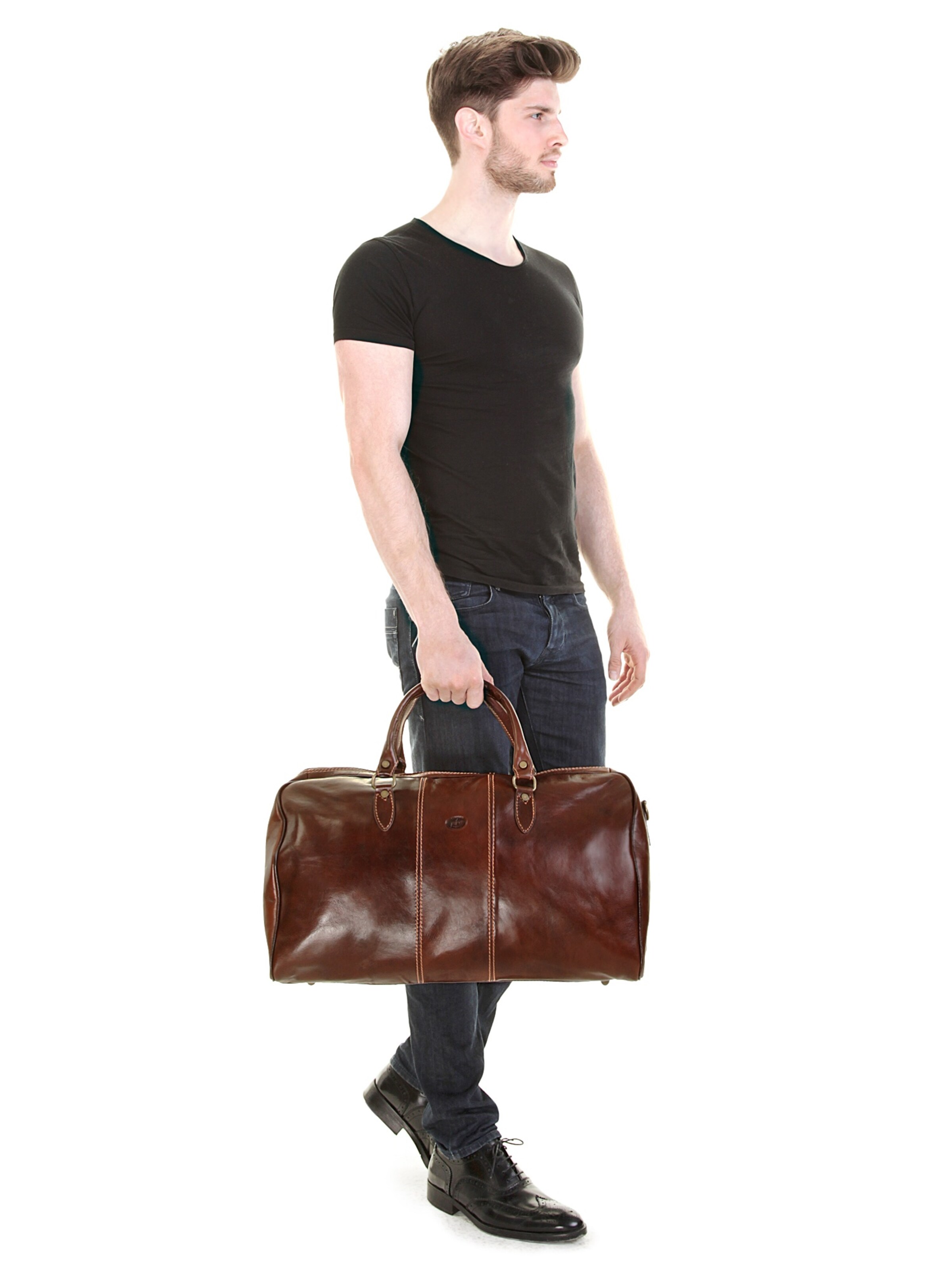 piké Reisetasche 'CALABRIA GRANDE'‌‌‌ in Braun