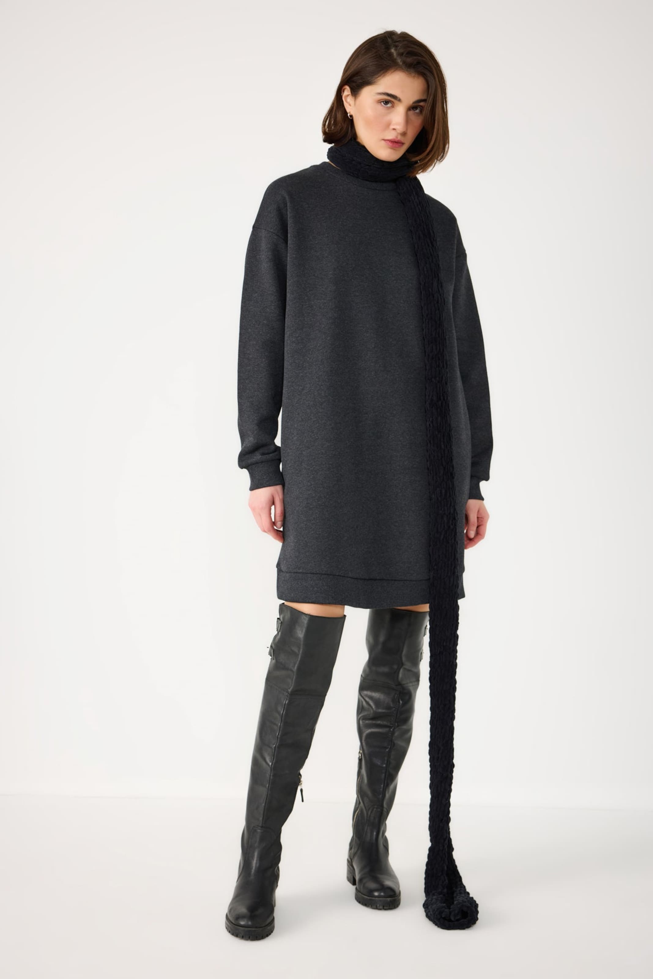 No Matter What Sweatshirt in Grijs: voorkant