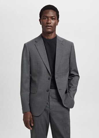 MANGO MAN Regular Fit Sakko 'Turin' in Grau: Vorderseite