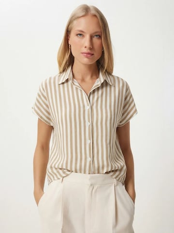 T-shirt Happiness İstanbul en beige : devant