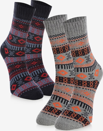 Crea Socks Sukat 'Winter' värissä sininen: etupuoli