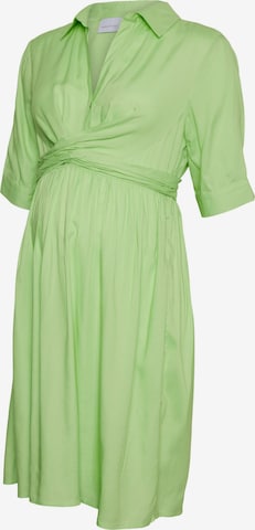MAMALICIOUSKošulja haljina 'Eline' - zelena boja: prednji dio
