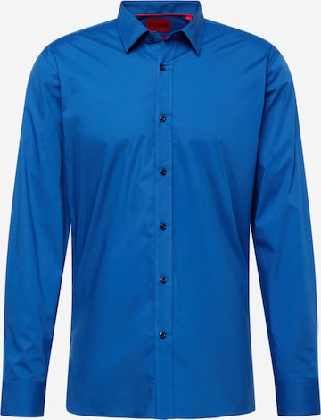 HUGO Red Button Up Shirt 'Elisha' in Blue: front