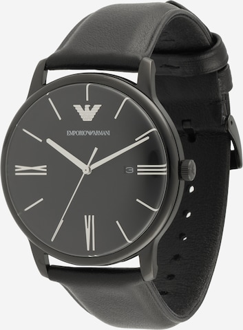 juoda Emporio Armani Analoginis (įprasto dizaino) laikrodis: priekis
