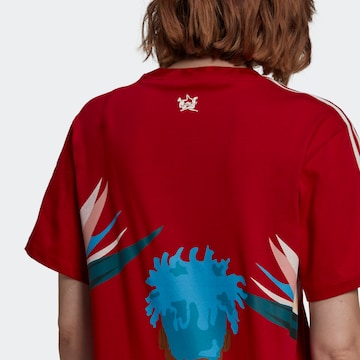 ADIDAS ORIGINALS Shirt 'Thebe Magugu' in Rood