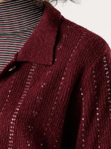 Pepe Jeans Knit cardigan 'ELAINE' in Red