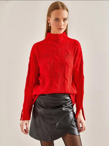 Pullover 'Pullover' di Bianco Lucci in rosso: frontale