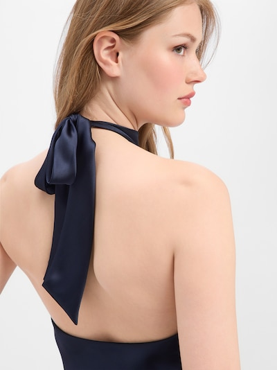 Marie Lund Robe de soirée en 32 en marine, Vue avec produit