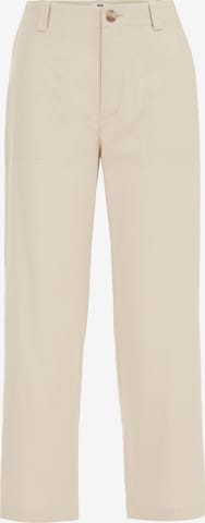 WE Fashion Loose fit Pants in Beige: front