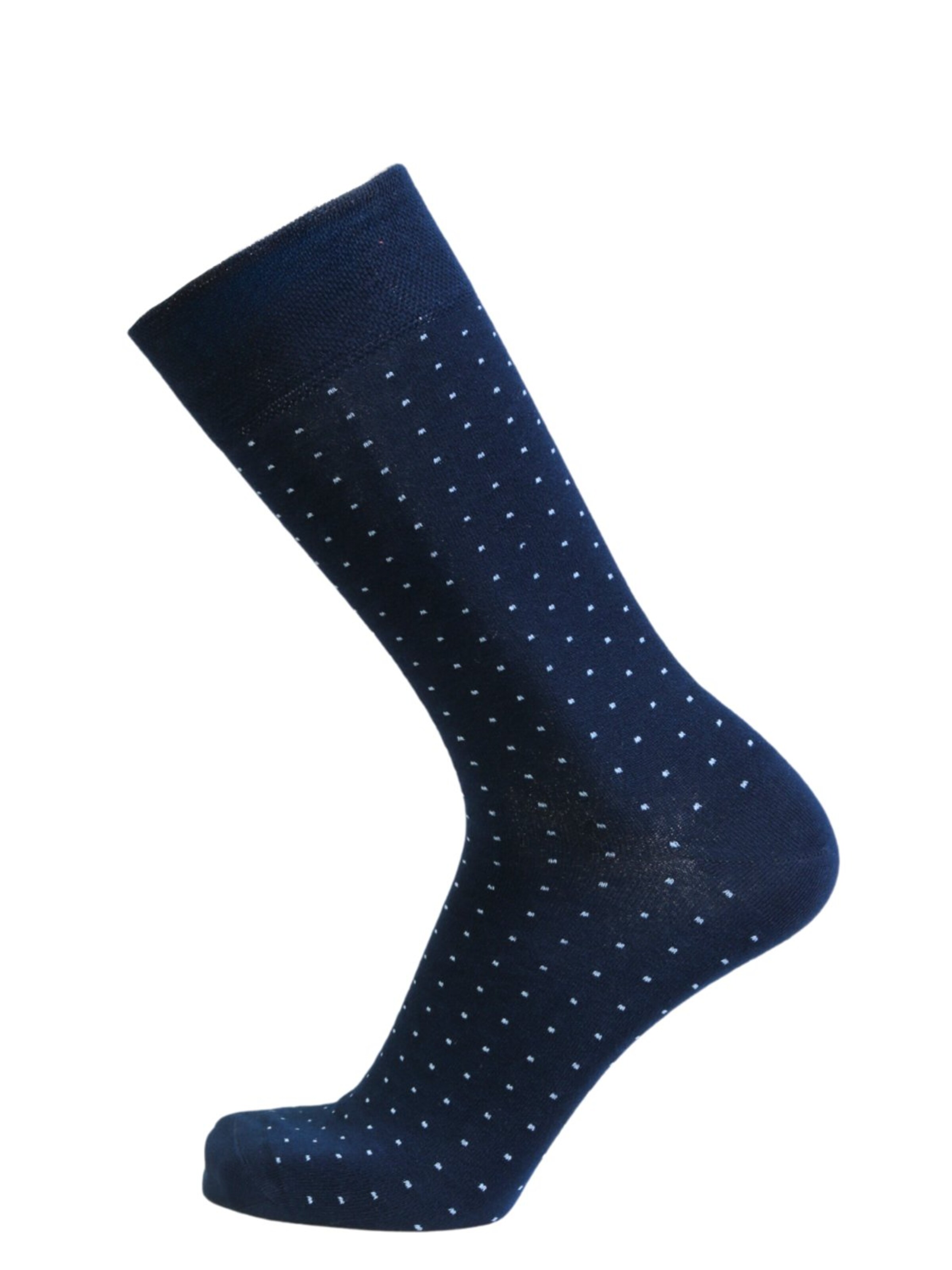 Chaussettes ''MARCO bright blue viscose polka dot socks'' Sokisahtel en bleu : devant