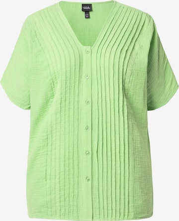 Ulla Popken Blouse in Green: front