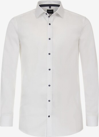 VENTI Slim fit Button Up Shirt in White: front