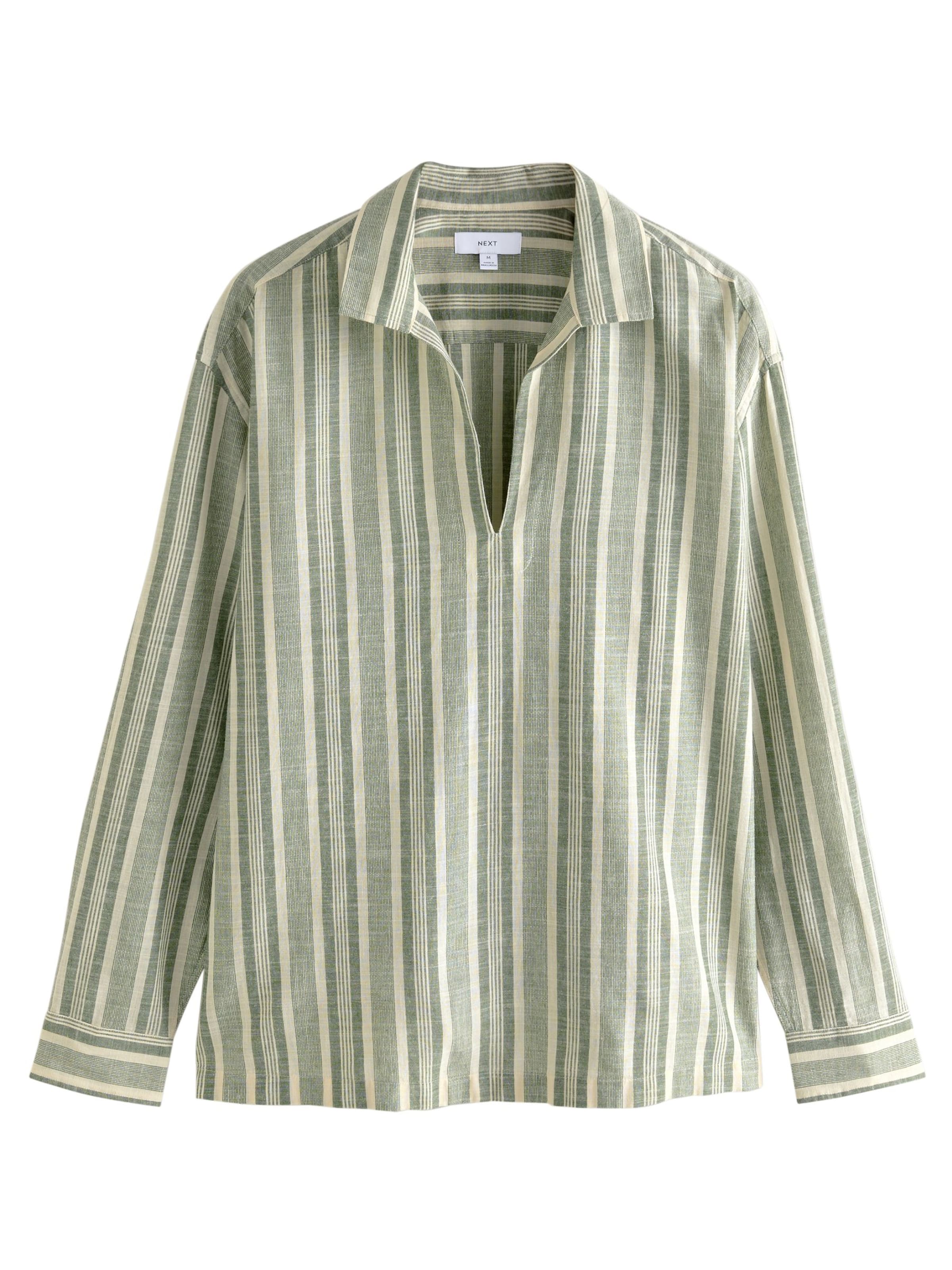 Next Regular fit Button Up Shirt in Green: front