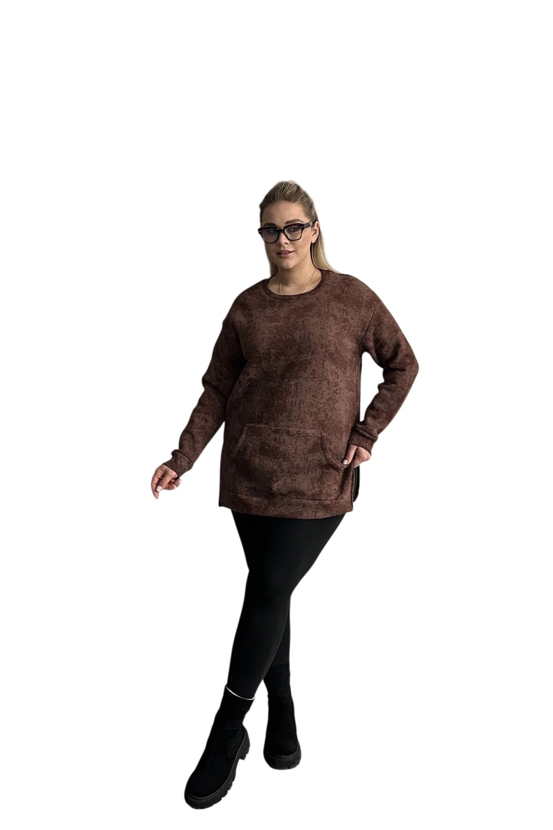 Stil Diva Sweatshirt in Bruin