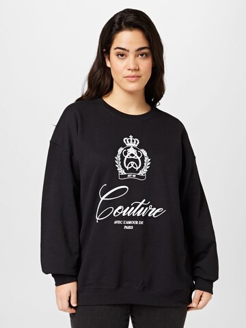 River Island Plus Sweatshirt in Zwart: voorkant