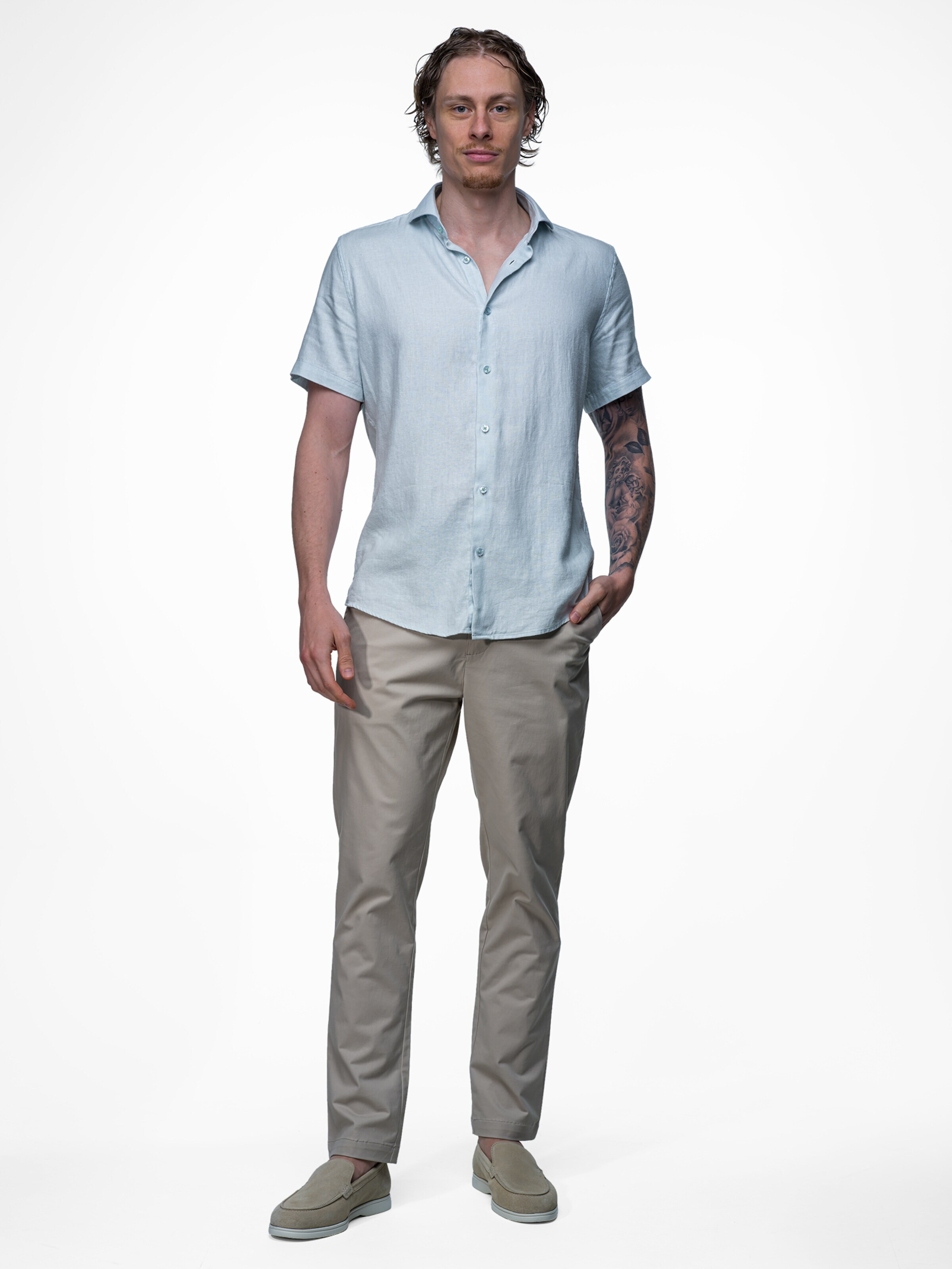 Vercate Slim fit Koszula biznesowa 'No. 33' w kolorze niebieski