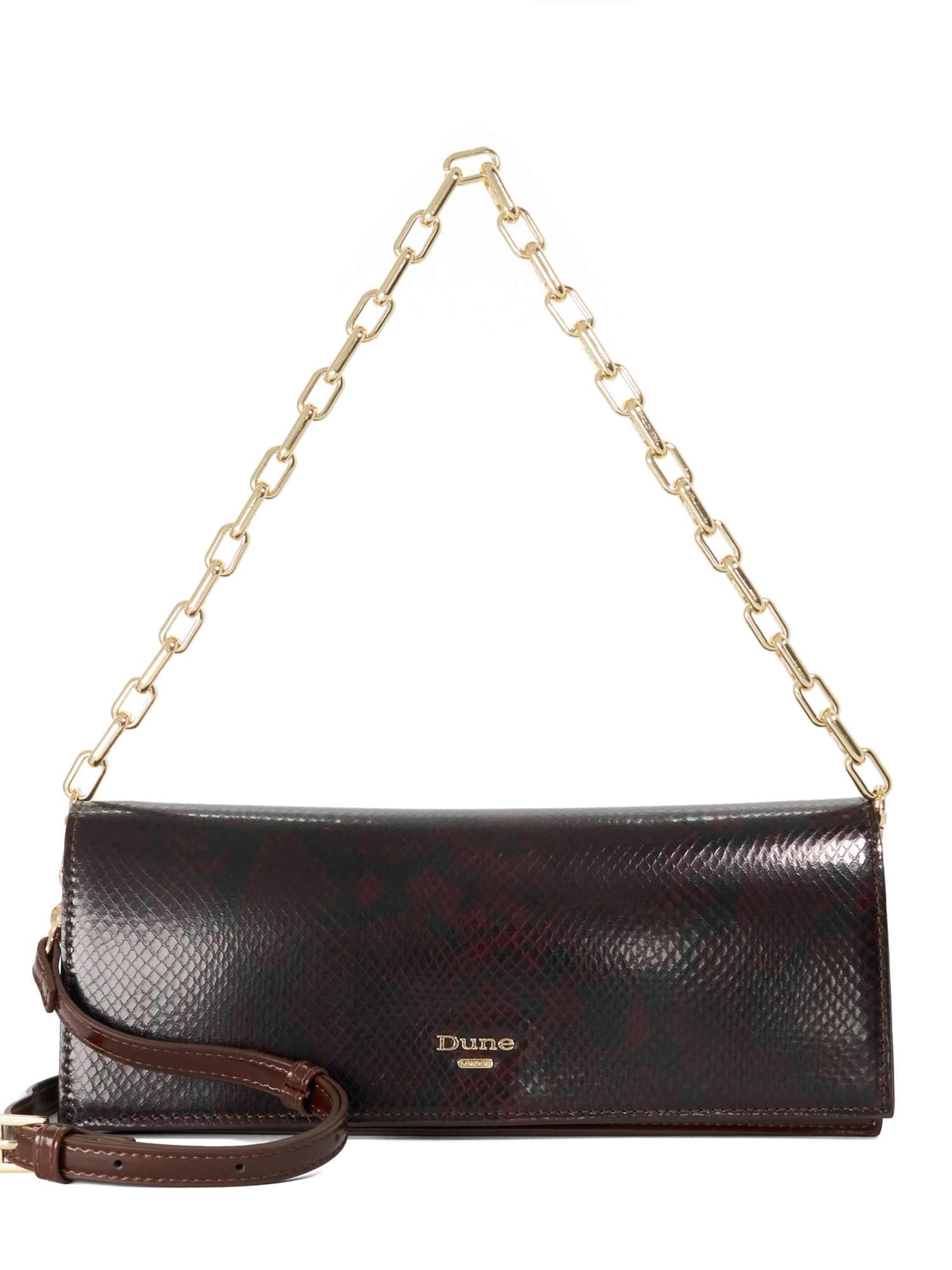 Dune LONDON Schoudertas 'Bemuse' in Bruin: voorkant