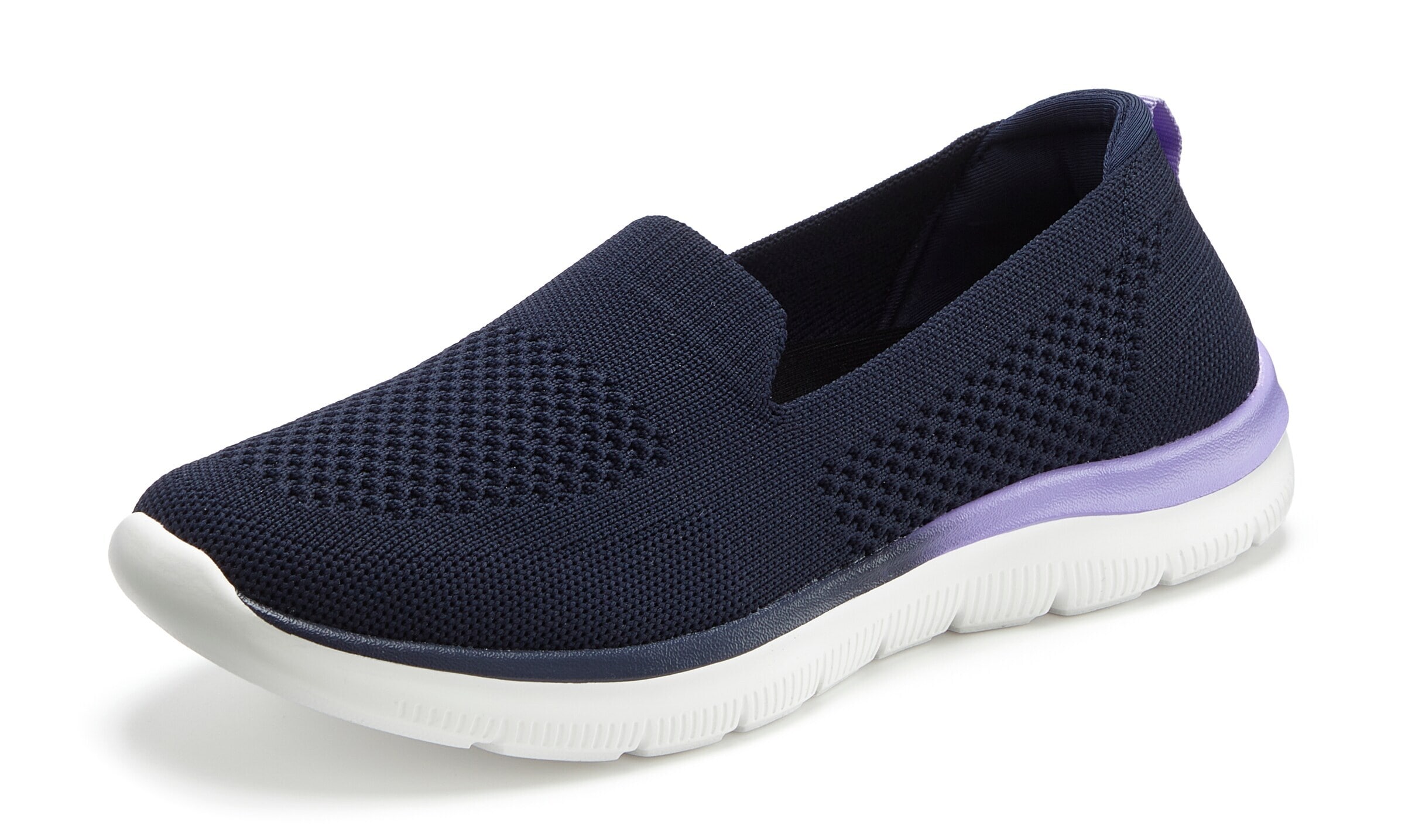 LASCANA - Zapatillas sin cordones en azul: frente