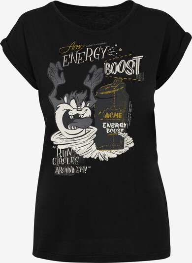 F4NT4STIC Shirt 'Looney Tunes Taz Energy Boost' in de kleur Mosterd / Grijs / Zwart / Offwhite, Productweergave