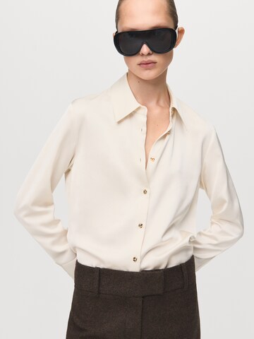 MANGO Bluse 'IDEALE' in Beige: Vorderseite