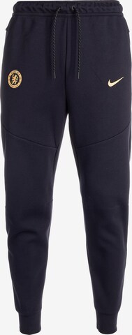 NIKE Skinny Workout Pants 'FC Chelsea' in Blue: front