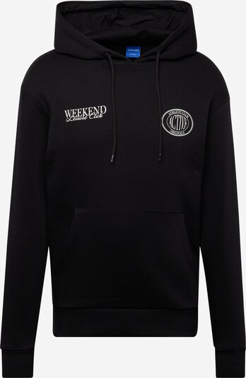 JACK & JONES Sweatshirt 'BRADLEY' in schwarz / offwhite, Produktansicht