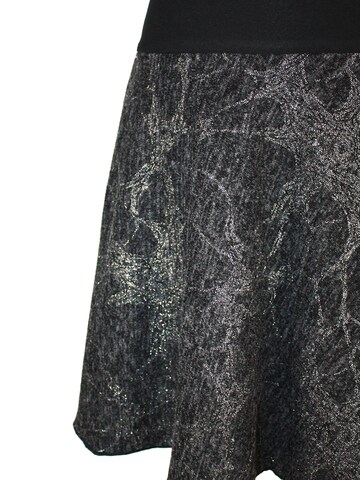 dunkle design Skirt 'Feinstrick Glitzer' in Grey