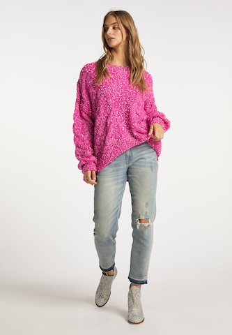 IZIA Oversized trui in Roze