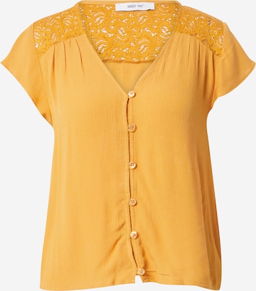 ABOUT YOU Blouse 'Denise' in Yellow: front