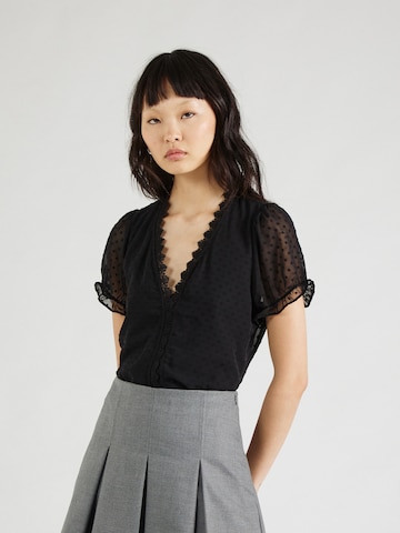 VILA Blouse 'VIDOBBA' in Black: front