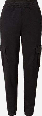 Effilé Pantalon cargo Urban Classics en noir : devant