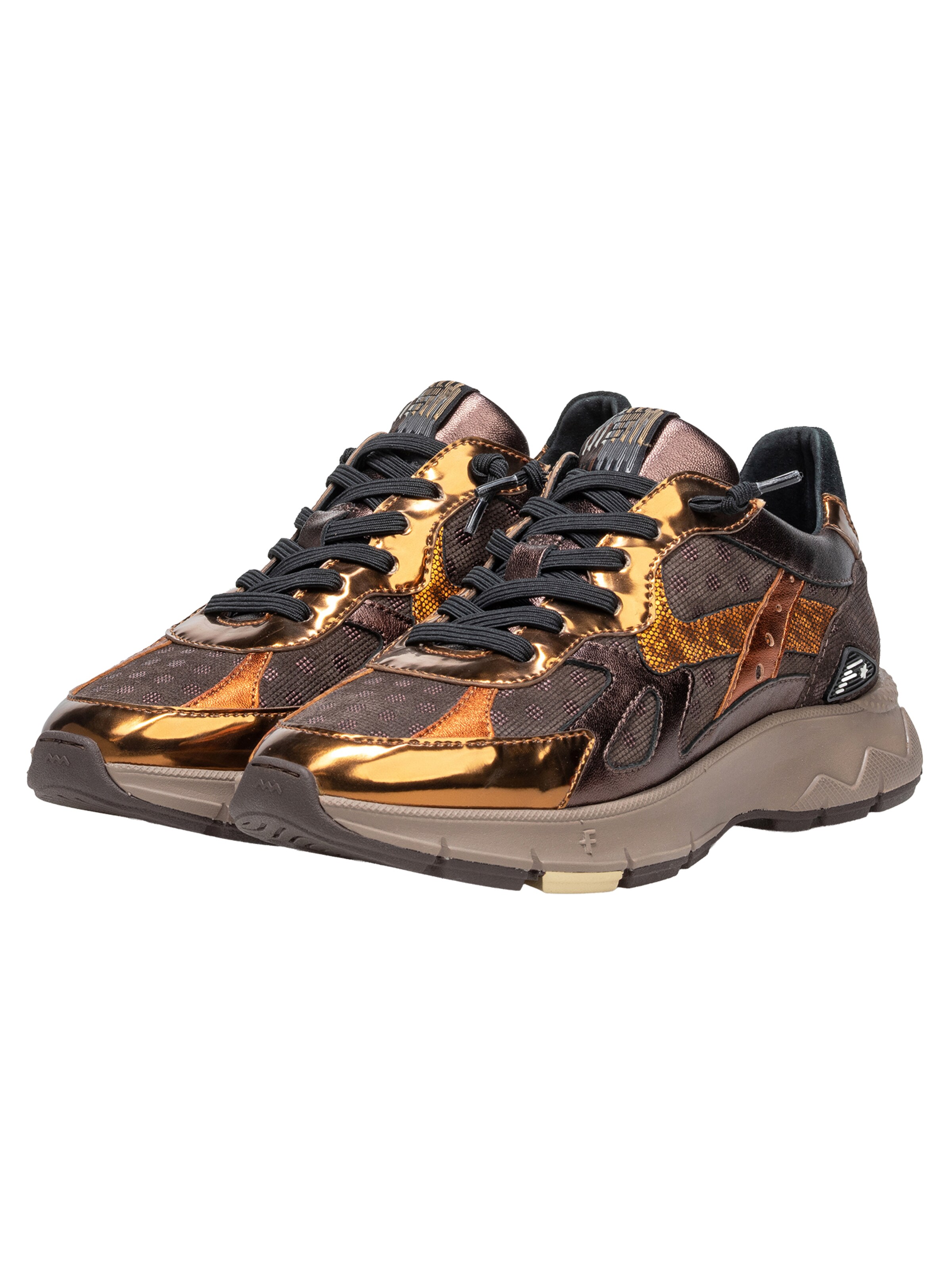 Floris van Bommel Platform trainers 'Daysi 05' in Brown