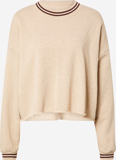 American Eagle Sweater majica u tamno smeđa / puder roza / bijela, Pregled proizvoda
