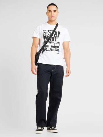 T-Shirt 'Underground' G-Star RAW en blanc