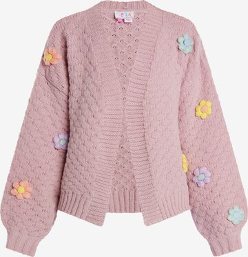 IZIA Knit Cardigan in Pink: front