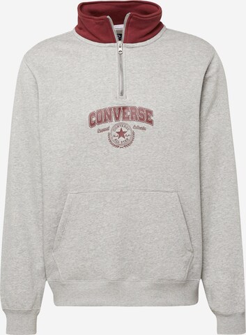 CONVERSE Sweatshirt in Grijs: voorkant