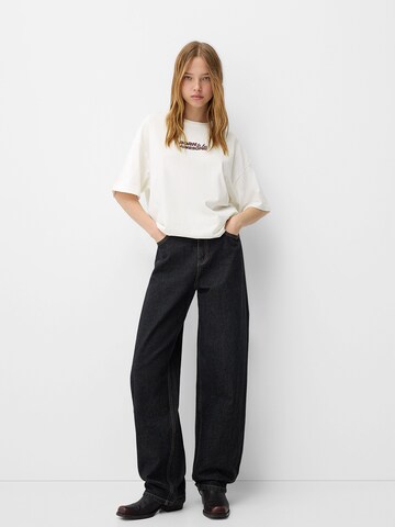 Bershka T-shirt 'BRAZIL' i vit