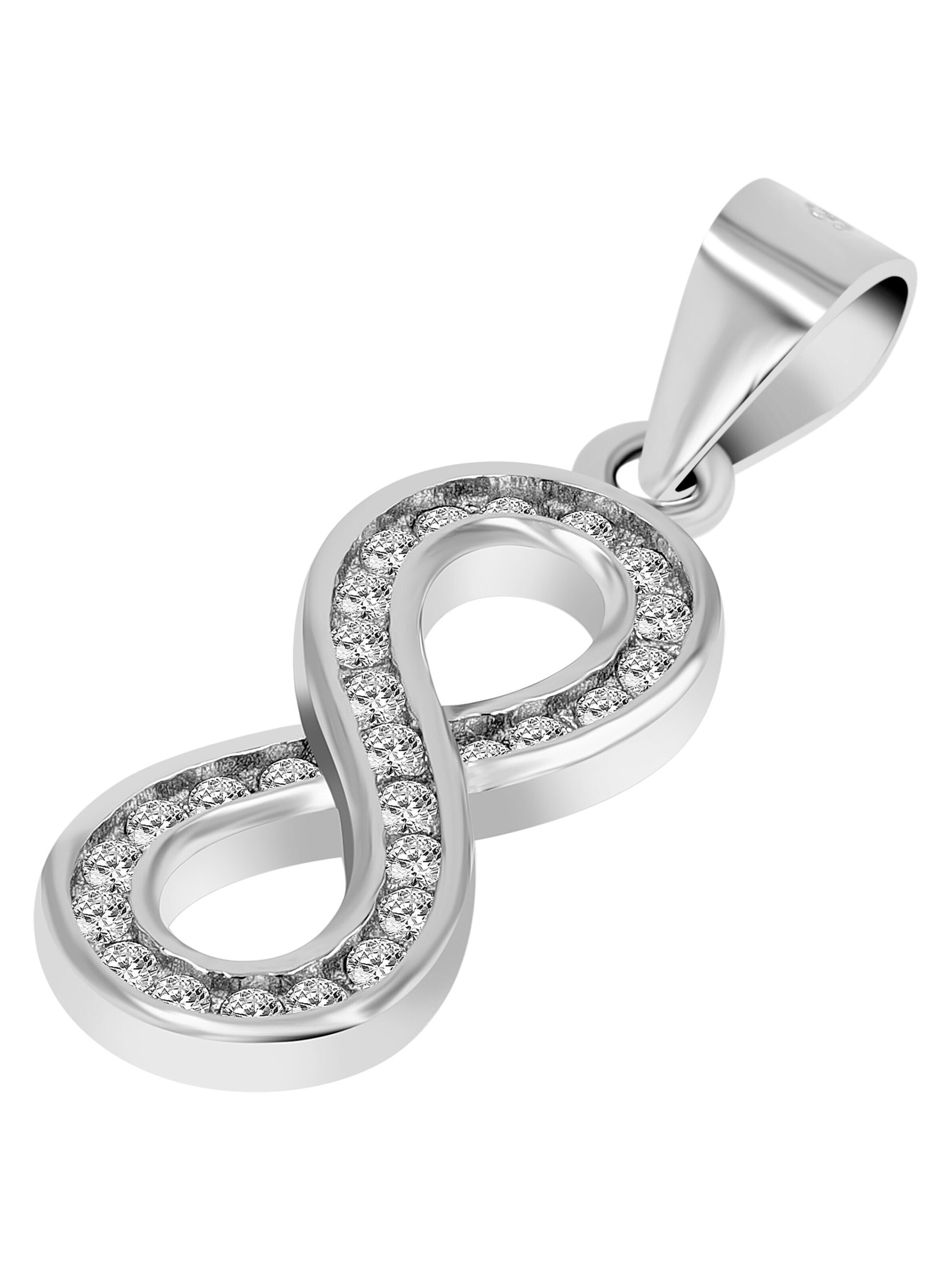 Akzent Schmuckset '"Aysel" aus 925 Sterlingsilber, rhodiniert, langlebig'‌‌‌ in One Size in silber, Produktansicht
