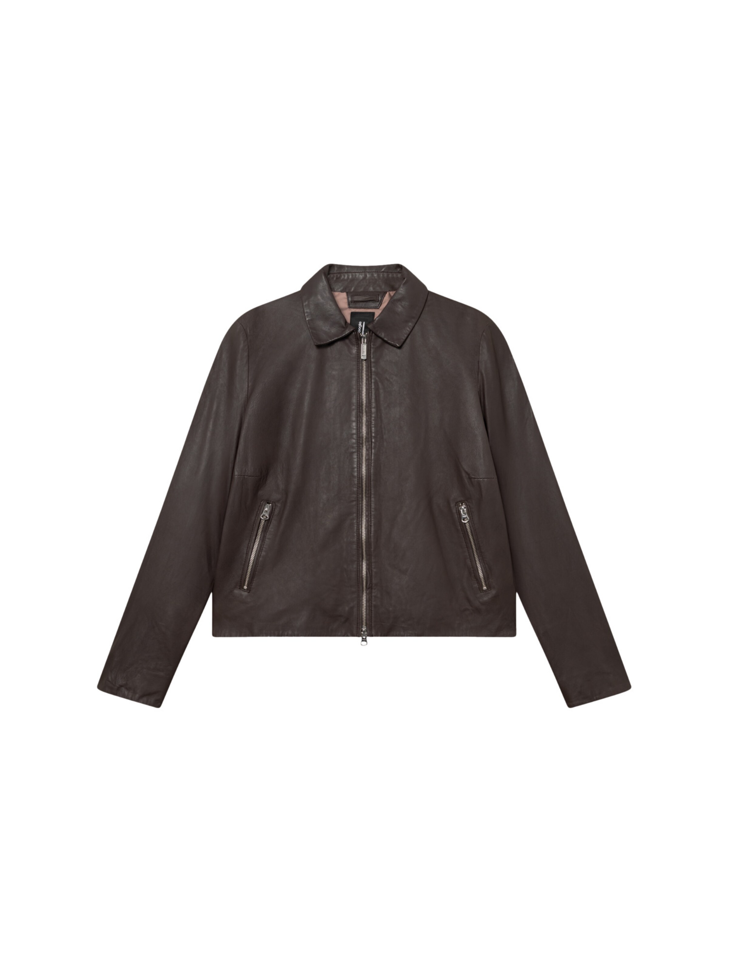 BOMBOOGIE Between-Season Jacket 'Giacca' in Brown: front